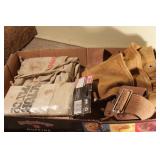 Hardware pouches & leather tool belt
