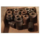 Assorted 3/4 drive impact sockets