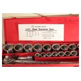 3/4" drive socket set w/ ratchet & breaker bar