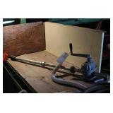 Hand crank barrel pump