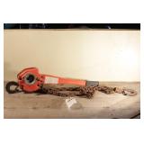 1 1/2 ton ratcheting chain come-a-long