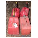 4pc 5 Gallon Poly Gasoline Cans