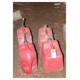 4pc 5 Gallon Poly Gasoline Cans