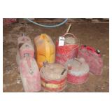 8pc Steel & Poly Fuel Cans