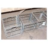 4pc Wire Milk Crates