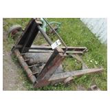 Pneumatic axle lift jack