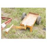 Rolling cart with long handle