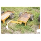 Rolling cart with long handle