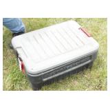 Rubbermaid bin & Horse Tack