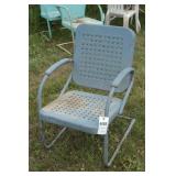 Heavy duty vintage metal lawn chair