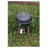 charcoal grill w/ electric coal igniter