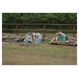 3 pallets of wooden blocks