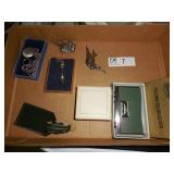 (6) Pewter Locket, Silver-plated Spoon,