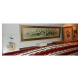 (18) Pictures (floral, birds, 1 "yard long")