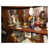 (22) Oil Lamps (mostly miniatures)
