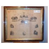 Civil War Honorable Discharge certificate