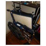 Black Wheelchair w/cushions & leg rests