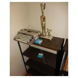 Typewriter, Shelf & Bowling Trophy