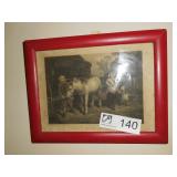 (4) Pictures: farm, praying hands, 2 girls