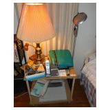 2 Typewriters, Lamps, stand, misc.