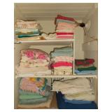 Towels & Linens (3 shelves of)