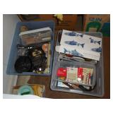 (2) Tubs & (3) Boxes: Steamer & Misc.