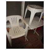 White Chair & Tables