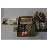 Group of coin holders, tokens, & collectibles