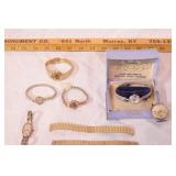 group of vintage bulova & other watches