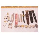 group of vintage watch parts