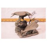 peregrine falcons pewter figure