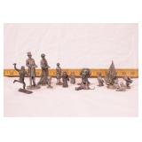 group of small pewter figures