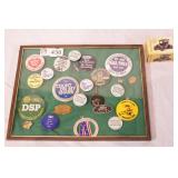 group of ford buttons and