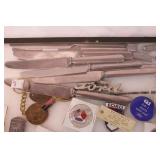 group of ford plant badges & other items