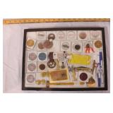 group of vintage advertising pieces