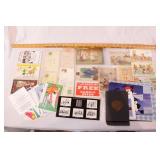 group of vintage post cards & animation art