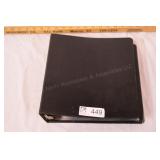 binder with match book collection