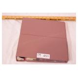 binder with match book collection