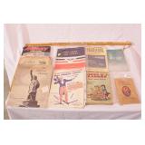 Group of military books & newspapers