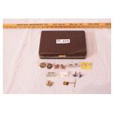 jewelry box with cufflinks