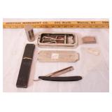 group of vintage razors