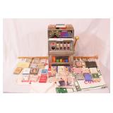 group of playing cards & small slot machine