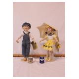 Morton salt & Dutch boy figures