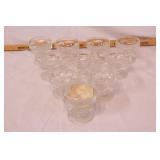 set of small ice cream sundae cups