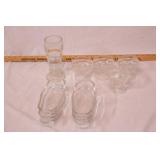 group of sundae cups & banana split bowls