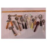 group of ice cream scoops