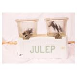 julep glass syrup / drink dispenser