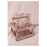 lenawee milk bottles & carrier