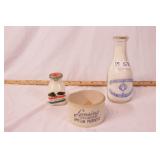 group of dairy company memorabilia