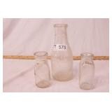 group of milk & cream bottles